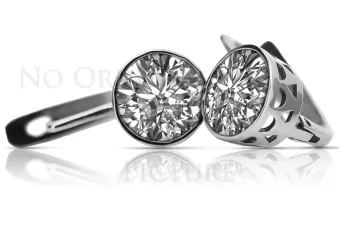 kopie von Vintage Rose Red 14k Gold 585 Alexandrit Ohrringe vec107