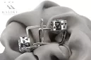 Російські вінтажні срібні сережки 925 проби з кубічним цирконієм vec107s