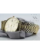 Vyrų aukso laikrodis 14k 585 Geneve mw006y&mbw001y