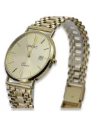 Vyrų aukso laikrodis 14k 585 Geneve mw006y&mbw001y