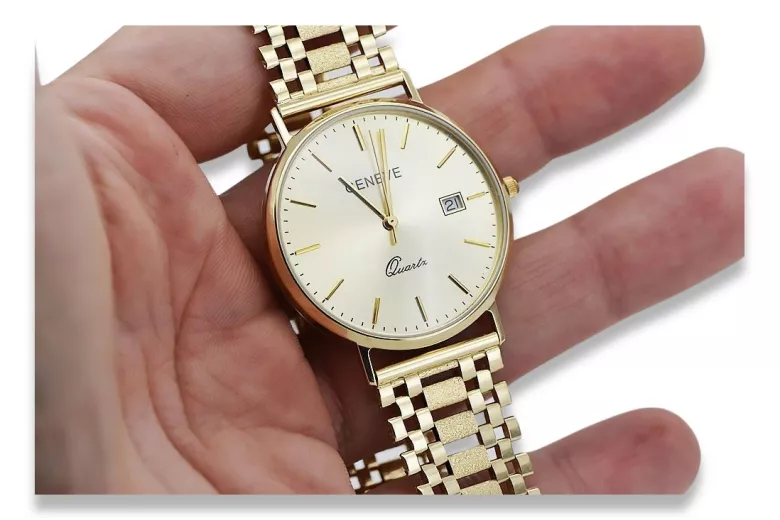 мужских золотых часов 14k 585 Geneve mw006y&mbw001y