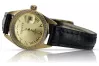 Złoty zegarek damski Rolex style 14k włoski Geneve lw078ydg