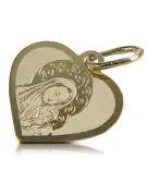 Pandantiv ★ medalion de aur Mary icon zlotychlopak.pl ★ Aur 585 333 preț scăzut