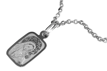 Weißgoldmedaille Bozia-Symbol pm019
