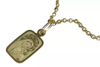 Auksinis medalionas Marijos pakabukas ★ złochlopak.pl ★ Auksas 585 333 maža kaina
