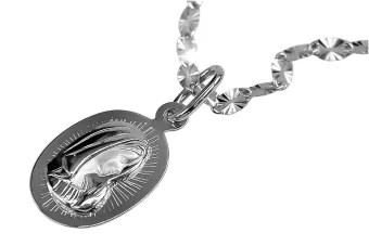 Bozia PM020 Weißgoldmedaillon