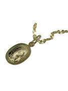 Italian galben de aur Maria medalion pictograma pandantiv pm020