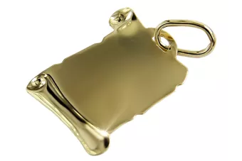 Colgante de oro amarillo italiano Mary medallion icon pm021