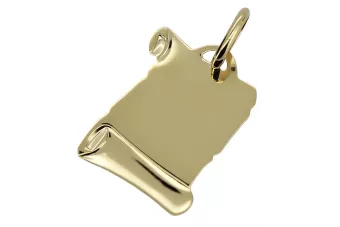 Auksinis medalionas su Dievo Motina 14k 585 Dievo ikona pm025y