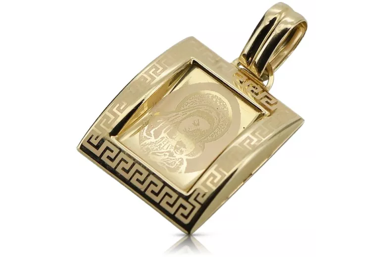 Златна Мери медальон икона висулка ★ zlotychlopak.pl ★ злато 585 333 ниска цена
