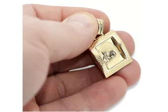 Colgante ★ Gold Mary medallón icono zlotychlopak.pl ★ Oro 585 333 precio bajo