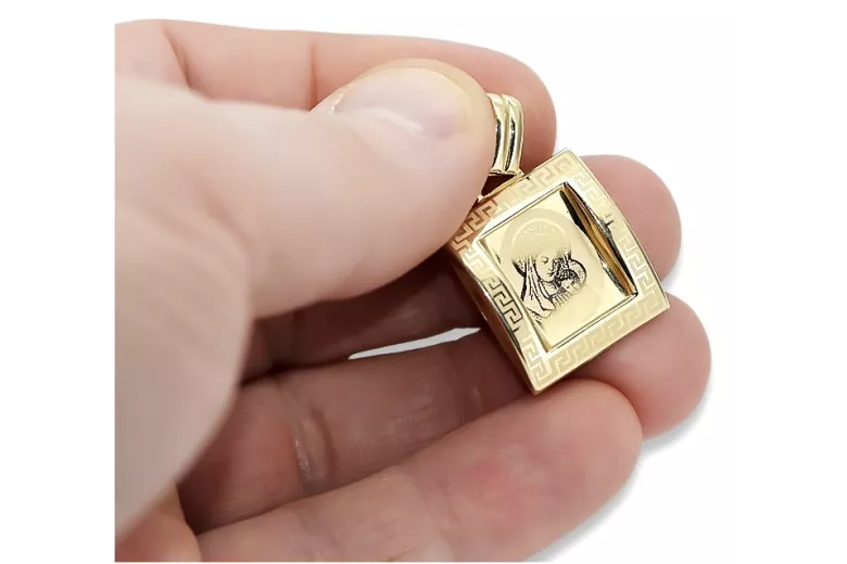 Золотий медальйон Марія ікона підвіска ★ zlotychlopak.pl ★ Золото 585 333 низька ціна