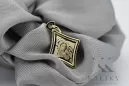 Медальон с икона на Мери от жълто 14k злато pm028y