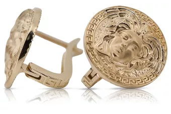 Zlaté náušnice 14k ★ Zlotychlopak.pl ★ Zlatá vzorka 585 333 Lacné!