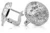 Earrings 14k white gold 585 Greek design jellyfish cen025w