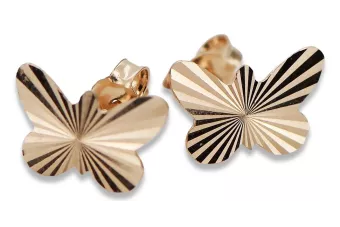 Gold Ohrringe ★ zlotychlopak.pl ★ Gold Probe 585 333 Niedriger Preis!