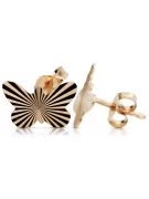 Boucles d’oreilles en or zlotychlopak.pl ★ Échantillon d’or ★ 585 333 Prix bas!