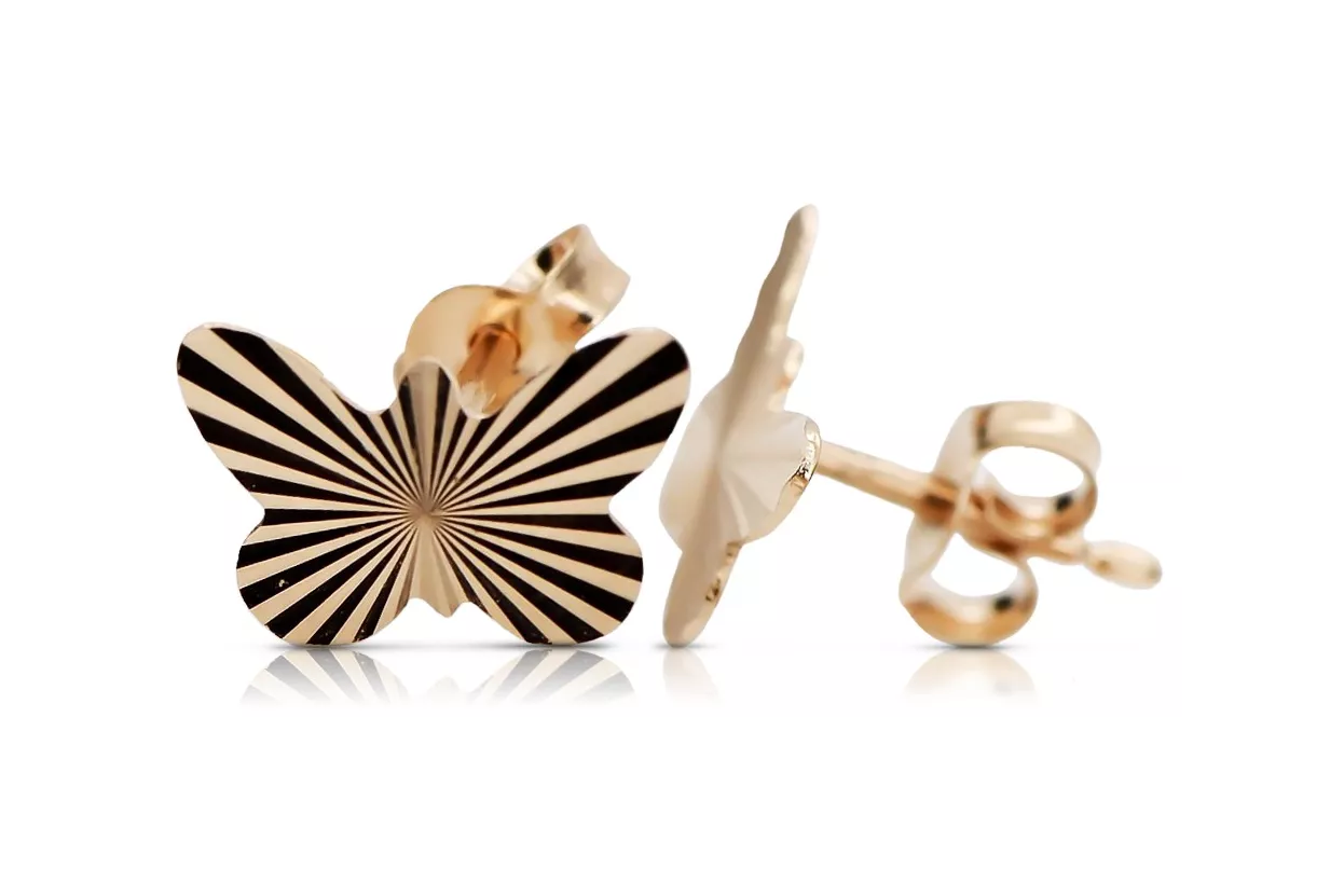 Boucles d’oreilles en or zlotychlopak.pl ★ Échantillon d’or ★ 585 333 Prix bas!