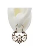 Російська срібна троянда позолочена циганськими сережками ven022rp