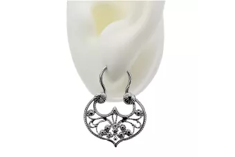 silver 925  Vintage earrings ven022s