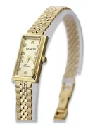 Prześliczny 14K 585 złoty damski zegarek Geneve lw057y