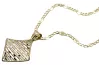 Leaf pendant 14k gold  with chain cpn052yw&cc077y