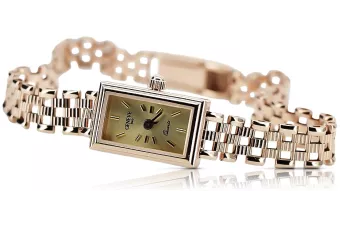 Reloj ruso de oro rosa para dama Geneve Lady Gift lw030r