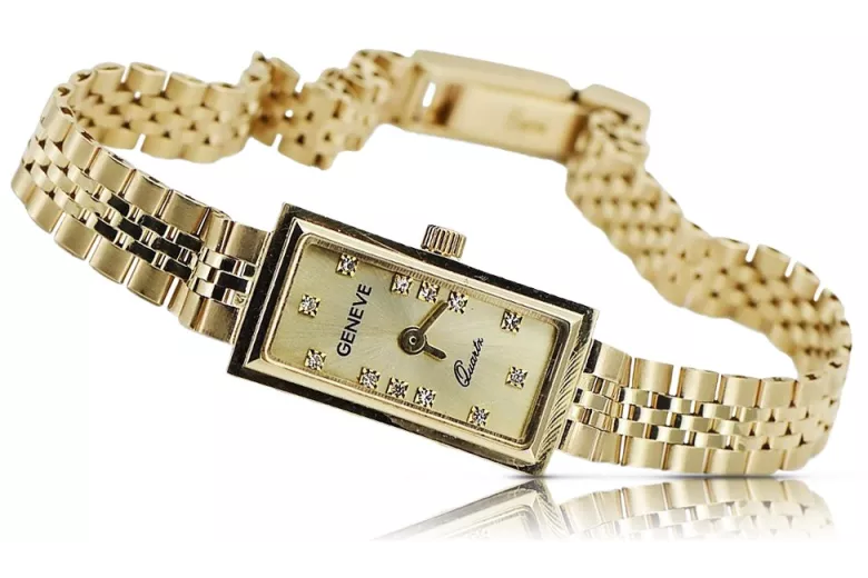 Gold ladies watch ★ zlotychlopak.pl ★ Gold purity 585 333 Low price!