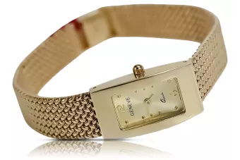 Итальянские желтые или часы из розового золота Lady Geneve lw090y&lbw003y