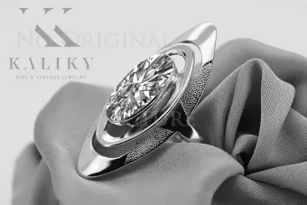 копие на златен руски пръстен в червена роза 14k 585 злато с александрит vrc189