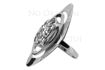 копія золотого російського персня з червоної троянди золота 585 проби з александритом vrc189