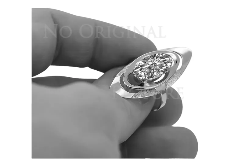 Złoty Rosyjski pierścionek z czerwonego różowego 14k złota 585 Oprawa vrc189