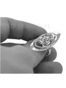 copie a inelului rusesc din aur cu trandafir rosu 14k 585 aur cu alexandrit vrc189