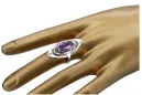 Руски сребърен пръстен проба 925 с аметист vrc189s