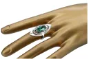 Русское серебряное кольцо 925 пробы с изумрудом vrc189s
