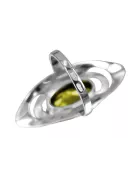 Руски сребърен пръстен проба 925 с Перидот vrc189s