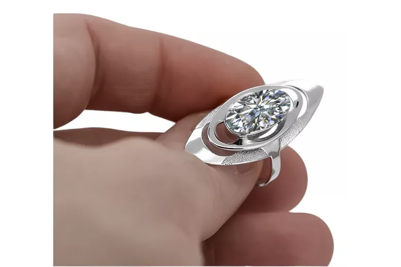 Руски сребърен пръстен проба 925 с кубичен цирконий vrc189s