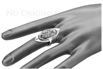 Anillo de plata ruso 925 Engaste vrc189s
