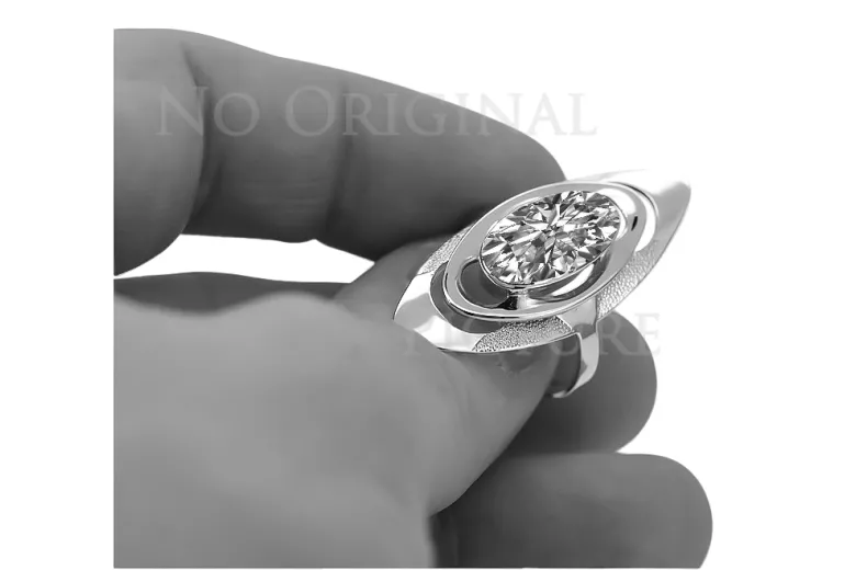 Rosyjski srebrny pierścionek 925 Oprawa vrc189s