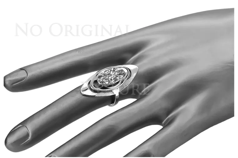 копие на златен руски пръстен от розово злато проба 925 с александрит и сребро zlvrc189