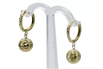 Pendientes de oro de 14k ★ https://zlotychlopak.pl/es/ ★ Oro fino 585 333 ¡Barato!