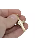 Złoty krzyż Katolicki 14k 585 zawieszka ctc095yy