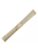 Bracelet de montre en or 14k 585 pour homme jaune italien mbw005y