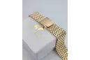 14K الذهب الأصفر ساعة الرجال سوار mbw013y