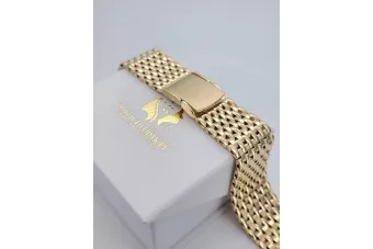 Vyrų laikrodžio apyranka iš geltonos 14k 585 aukso