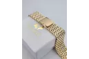 Yellow 14k 585 gold man's watch bracelet mbw013yo