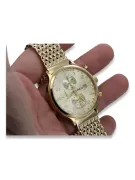 14k 585 aukso laikrodis su vyrų apyranka Geneve mw005ydy&mbw013yo