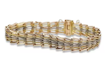 Vintage rose pink 14k 585 gold  vintage bracelet vb004