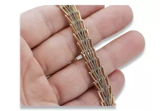 Vintage rose pink 14k 585 gold  vintage bracelet vb004