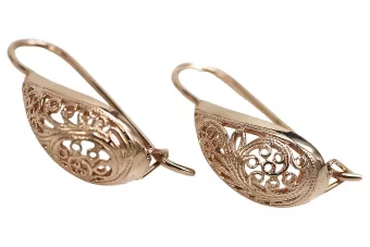 silver 925 rose gold plated  Vintage earrings ven023rp